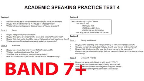 ielts speaking practice test academic